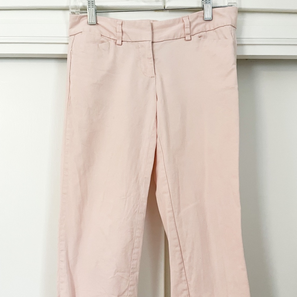 Pale pink capris, LOFT 00P